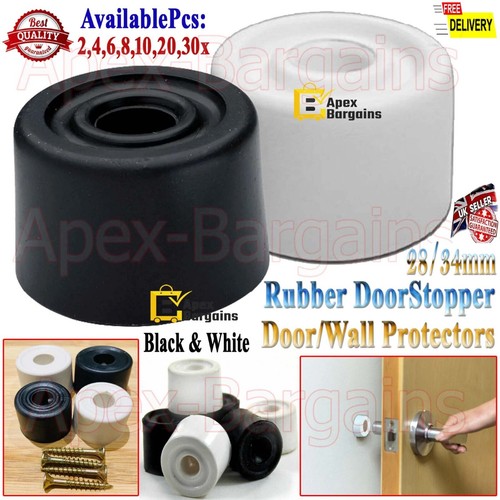 34mm rubber door stop floor - rubber,