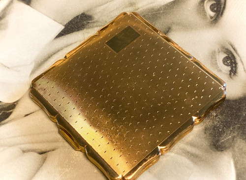 Stratton square gold tone