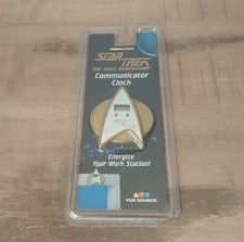 Star Trek Next Generation Communicator Clock vintage 1997 Brand New And Sealed