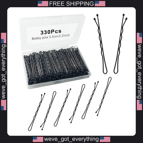330 black hair pins inch - 2.2,