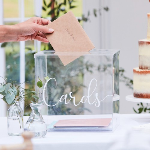 Wedding card box acrylic - card,
