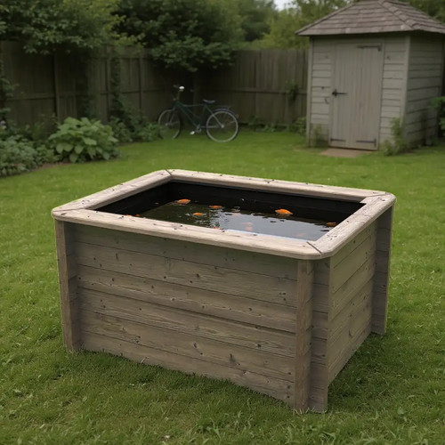 Wooden pond x 1m - 1.5m,
