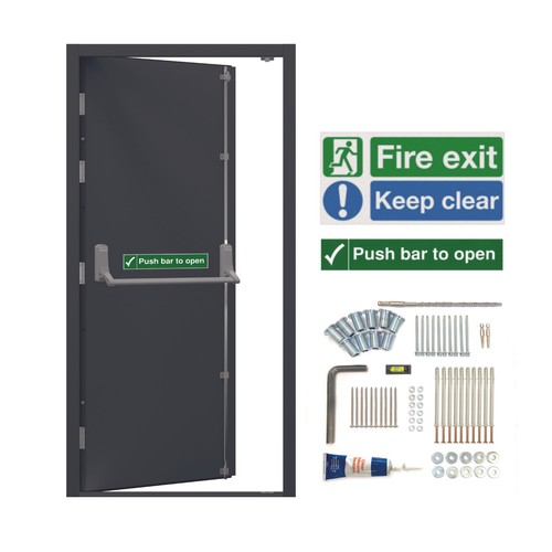 Industrial fire exit door - fire,