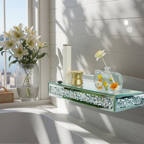 Mirrored floating shelve wall - floating,