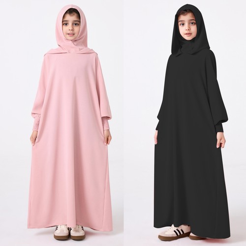 Girls kids abaya prayer full - girls,