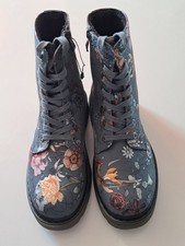 Womens Lace-up Chunky Ankle