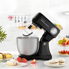 SUPERLEX 3in1 Stand Mixer Baking Dough Heat Dissipation 800W 10-Speed, 4.5L Bowl