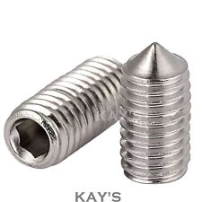 CONE POINT GRUB SCREWS ALLEN