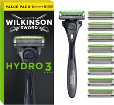 Wilkinson Sword Hydro 3 Men’s Razor, Great Addition to Wash Bags for Men's Gr