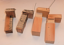 Two pairs of vintage cuckoo