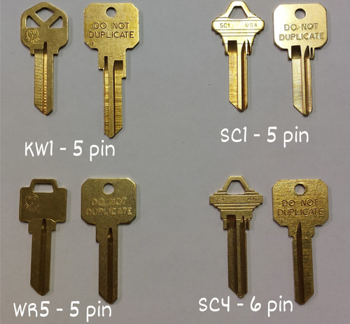 Residential keys cut code - to,