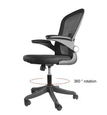 Modern Ergonomic Office Chair Black Mesh Swivel Chair