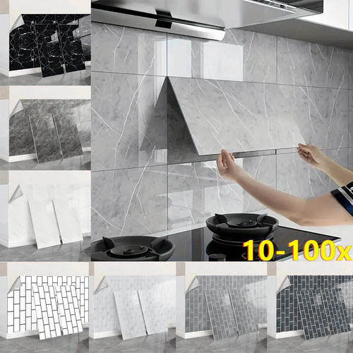 100 pack marble tiles wall - pack,