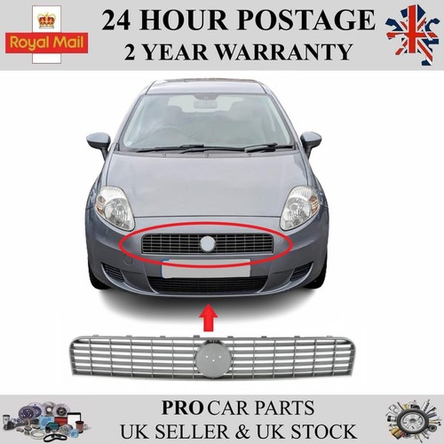 Front bumper center grill - center, grey