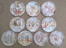WEDGWOOD / DANBURY MINT “THE WORLD OF BEATRIX POTTER” PLATE SELECTION.