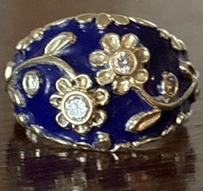 Antique Enamel Diamond 14k
