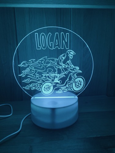 Motorcross themed led - motorcross,