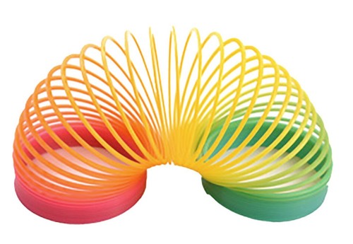 Rainbow spring slinky 5cm - rainbow,
