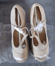 Koi Couture Ladies Shoes Beige Size UK 7