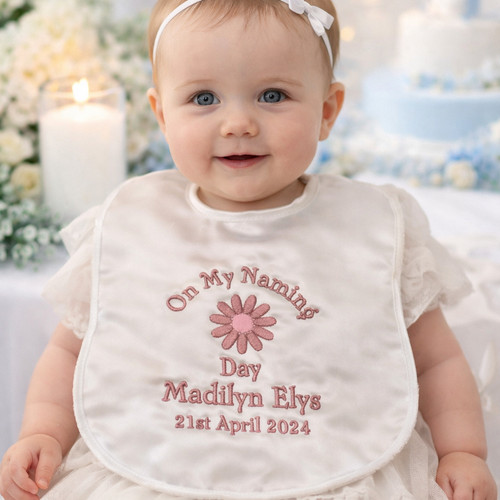 Personalised naming day - personalised, bib
