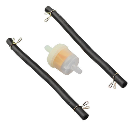 Fuel filter hose with clamps - filter,