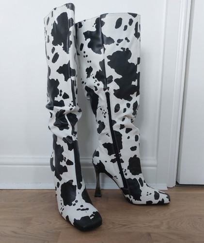 Black white cowgirl boots - cowgirl,