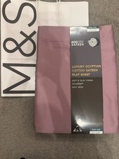 M&S Egyptian cotton 400 thread count flat sheet king Size  Marks & Spencer
