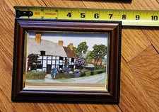 Vtg D. Pearson 3D Framed Stratford-on-Avon Friar Crafts