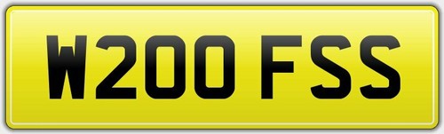 Woofs number plate - number, fss