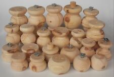 SINGLE RUSTIC Wooden Pine Foot Replacement Furniture Feet Leg Chests Bed Legs*