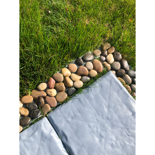 Pebble garden border plain - garden, set