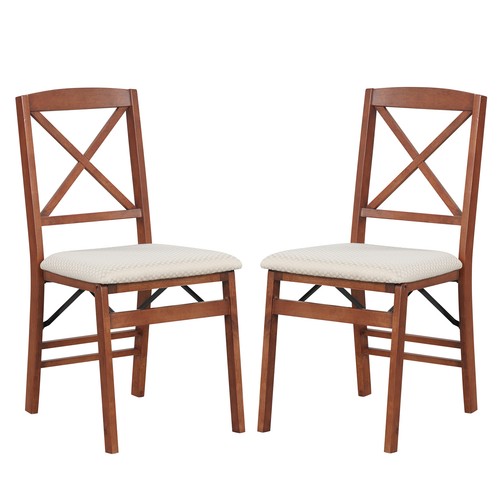 Folding dining chairs - set, 2