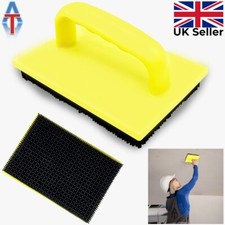 Strong Artex Stipple Brush/Stippler/Stippling Tool Yellow 150 x 100mm - 6''x4''