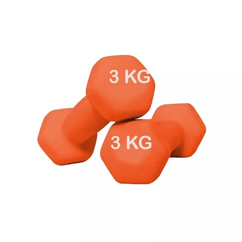 Neoprene dumbbells 3kg - neoprene,