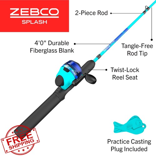 Zebco kids fishing rod reel - zebco,