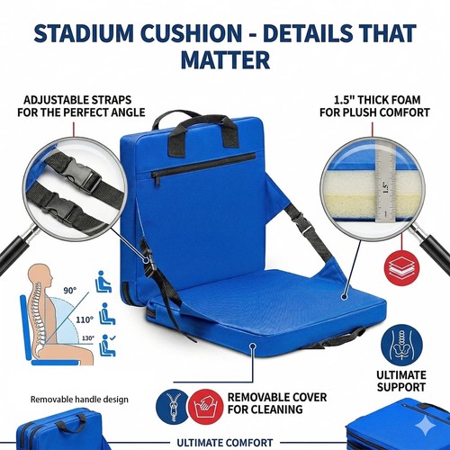 Foldable stadium seat - foldable,