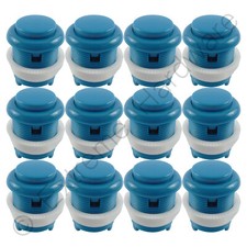 12 x Blue Leaf Style 28mm