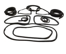 Kit Guarnizioni Esterne Fiat 500 F R d'epoca Alta Qualità Con Canalino Cromato 