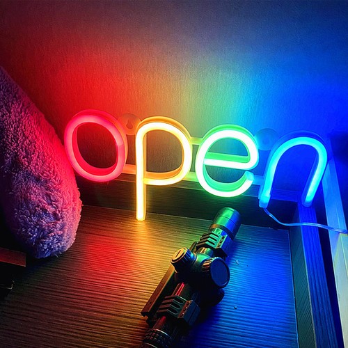 Neon open signs waterproof - open,