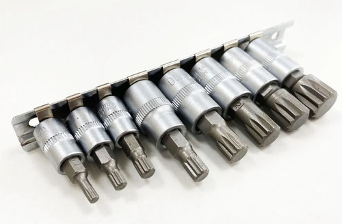 Spline bit socket - spline, 8pc