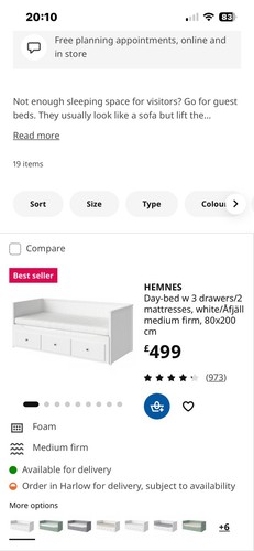 Ikea hemnes white daybed frame - hemnes,