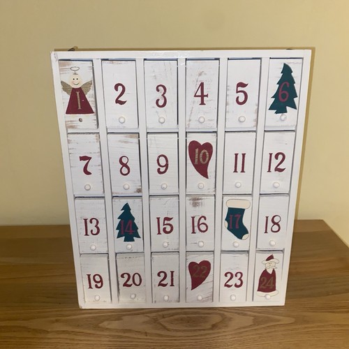 Wooden advent calendar - wooden,