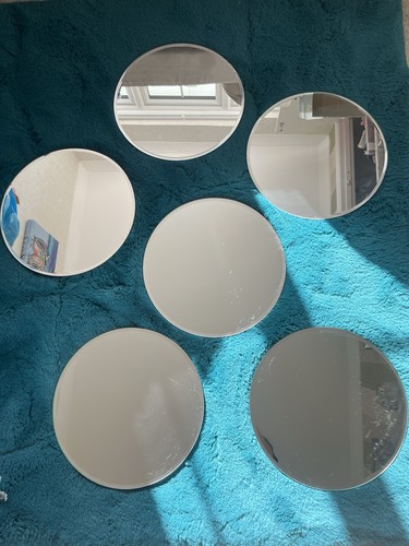 30cm round circular mirrored - 6,