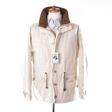 MUSTO Sailing Vintage Jacke Gr M ca 61,5cm Baumwolle Canvas Made in Britain Beig