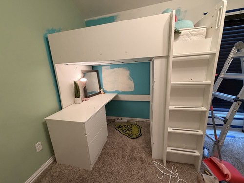 Loft bed twin - loft, wood