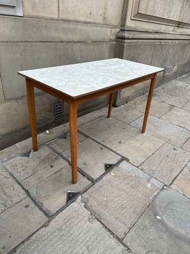 Kitchen table cream - table, marble