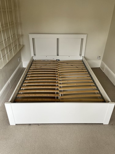 Ikea double bed with - ikea, storage