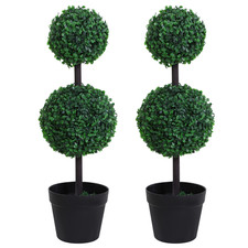 Artificial Tree PE Set of 2