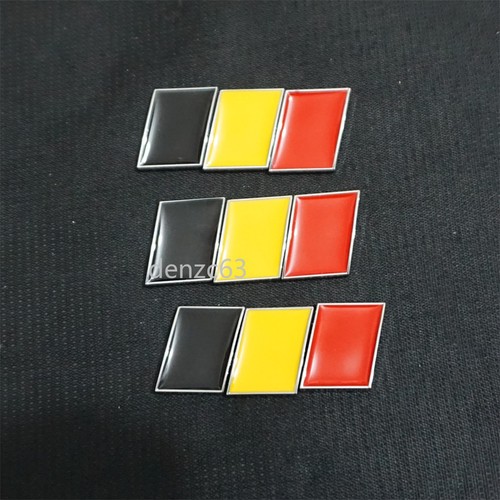 Silver belgium flag - 3x,