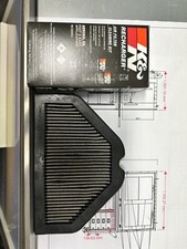 Zzr1100d K&N Air filter Set.